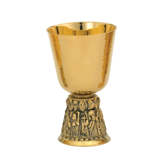 Gold and silver plated chalices for communion, designed for churches, chapels, and parish liturgies.