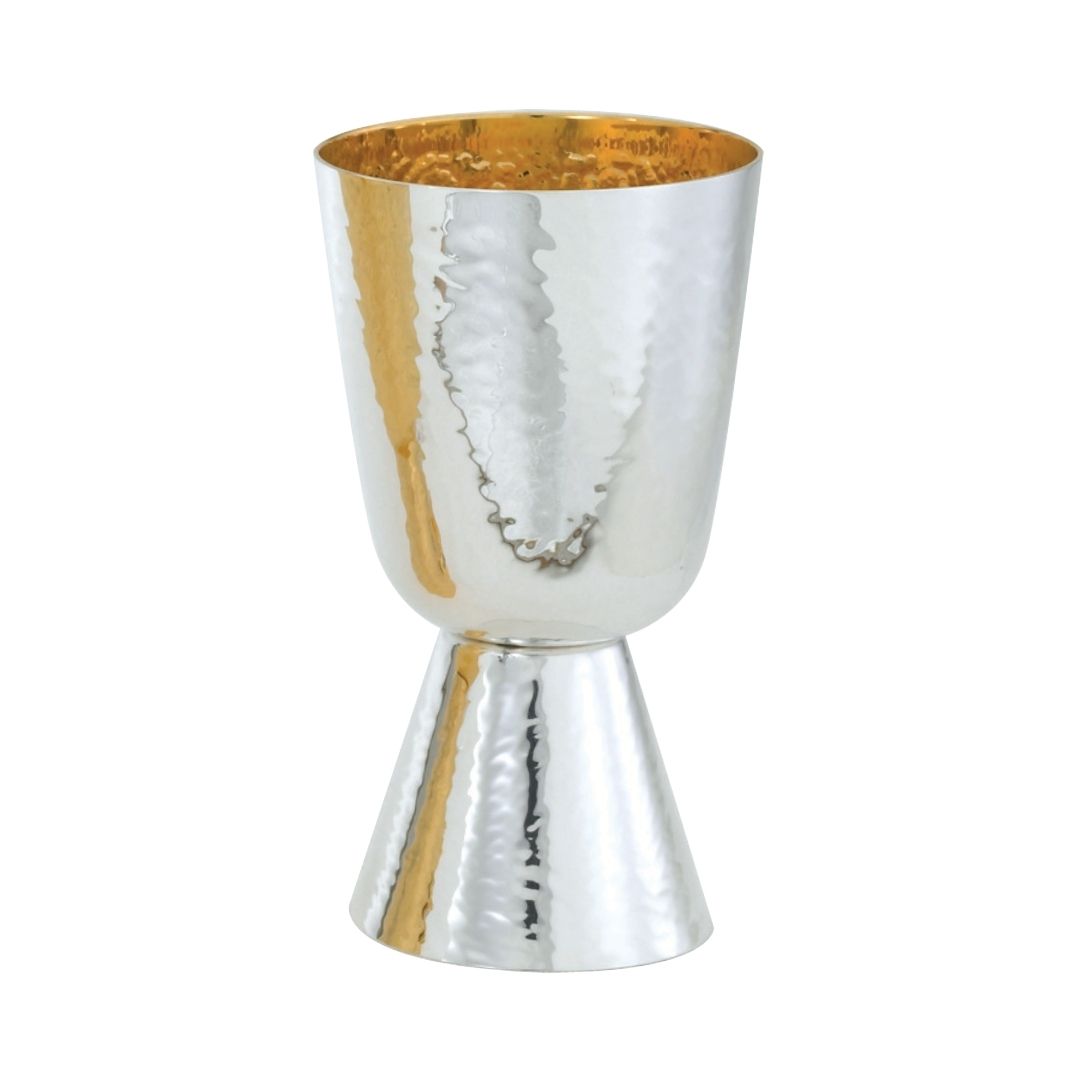 Gold and silver plated chalices for communion, designed for churches, chapels, and parish liturgies.