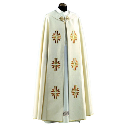 Bishop's cope in wool style 751 by Solivari, Italy and sold by The Clergy Store