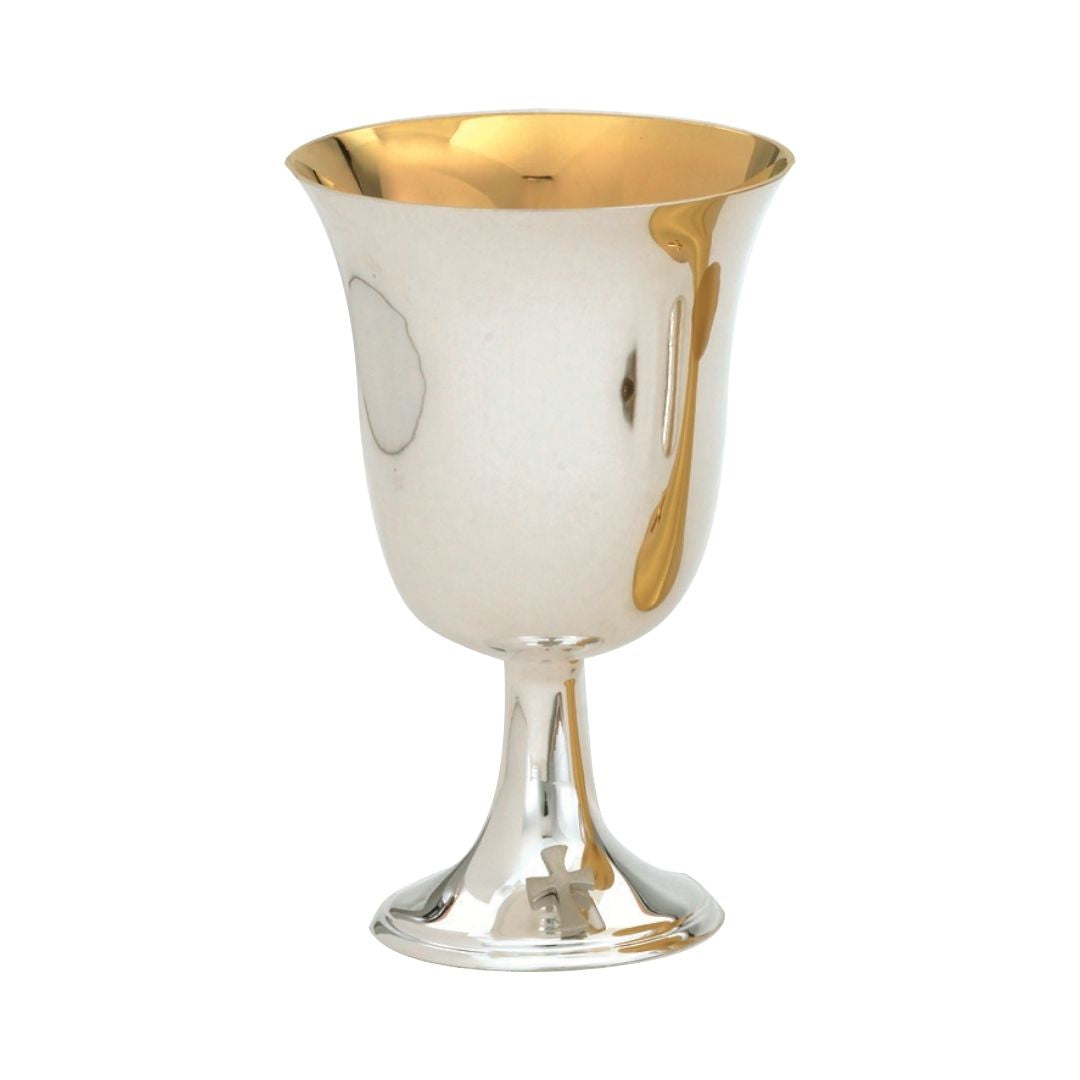 Gold and silver plated chalices for communion, designed for churches, chapels, and parish liturgies.