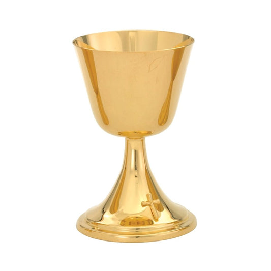 Gold and silver plated chalices for communion, designed for churches, chapels, and parish liturgies.