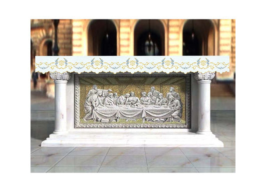 Altar Valances Ava Maria sold by the meter. Imported from Italy. 