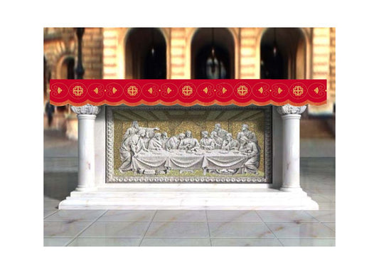 Altar Valances Baroque design sold by the meter. Imported from Italy. 