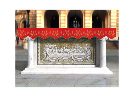 Altar Valances IHS sold by the meter. Imported from Italy. 