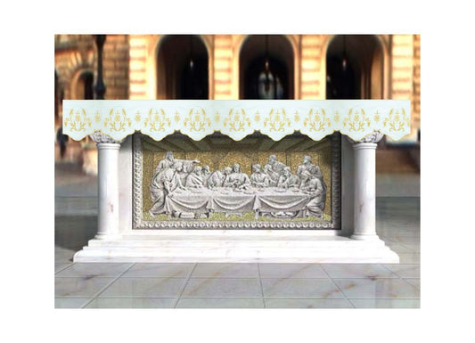 Altar Valances IHS sold by the meter. Imported from Italy. 