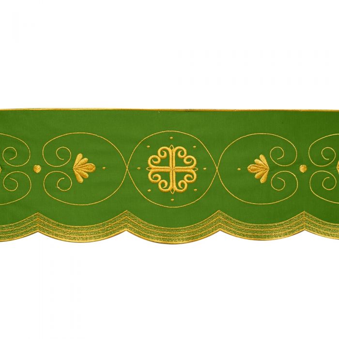 Altar Valances Baroque design sold by the meter. Imported from Italy. 