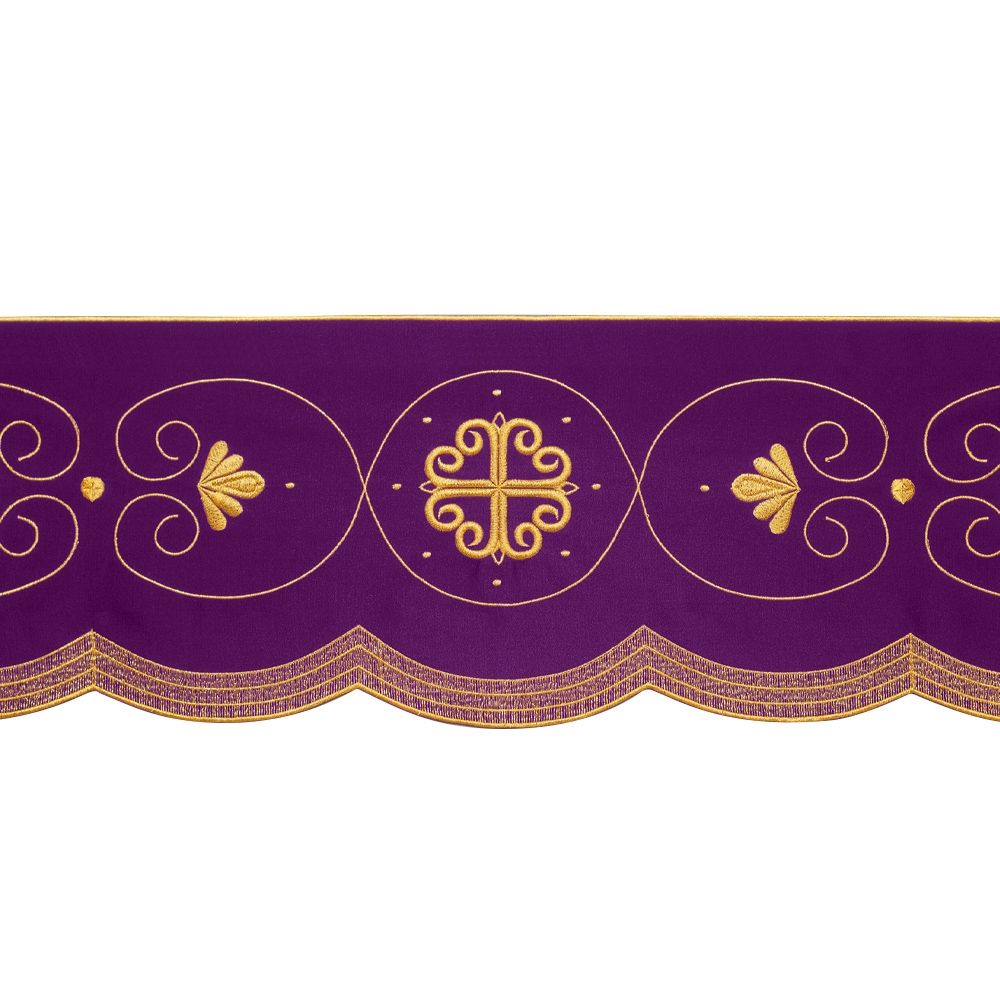 Altar Valances Baroque design sold by the meter. Imported from Italy. 