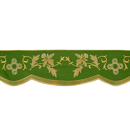 Altar Valances Vine and Cross design sold by the meter. Imported from Italy.