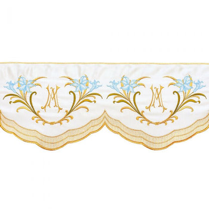 Altar Valances Marian sold by the meter. Imported from Italy. 