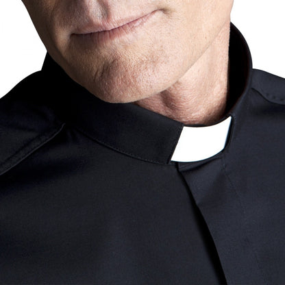 Black clergy shirt