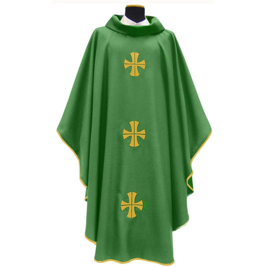 Priest chasuble green by Solivari, Italy style#318