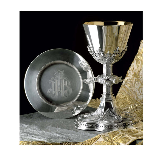 Gothic Chalice & Scale Paten With Ring|2410