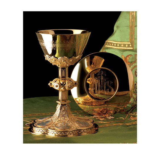 Gothic Chalice & Scale Paten With Ring|2440
