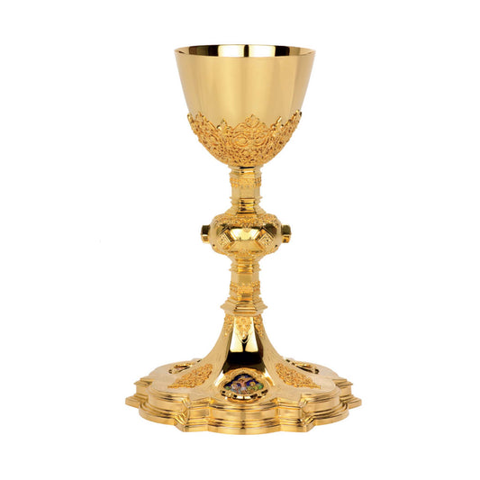 Gothic Chalice & Scale Paten With Ring|2455
