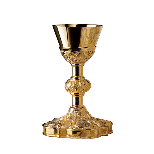 Gothic Chalice & Scale Paten With Ring|2475