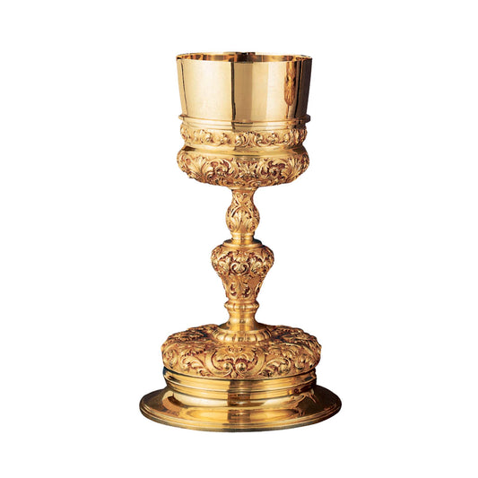 Baroque Chalice and Paten Made in Spain 2501