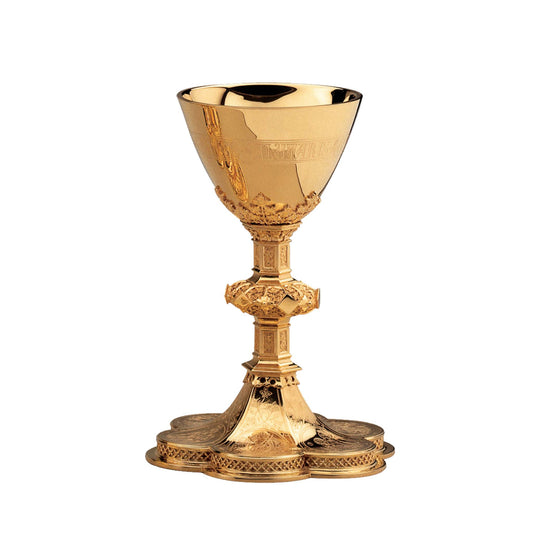 Gothic Chalice & Scale Paten With Ring|2937