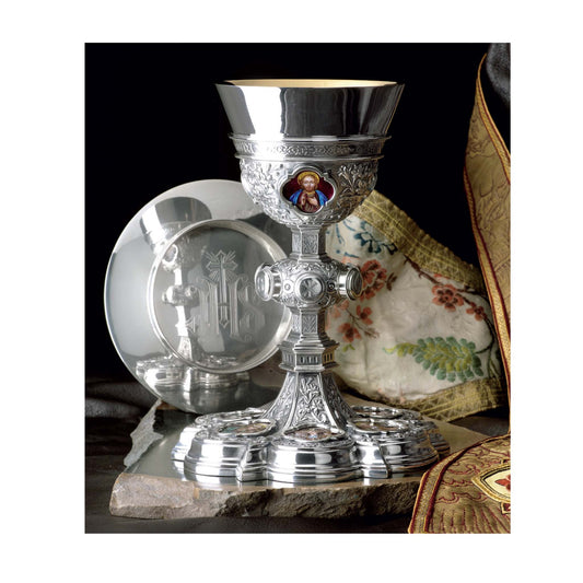 Gothic Chalice & Scale Paten With Ring|2970