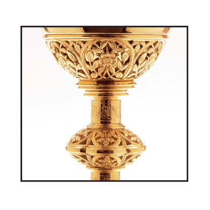 Gothic Chalice & Scale Paten With Ring|2985