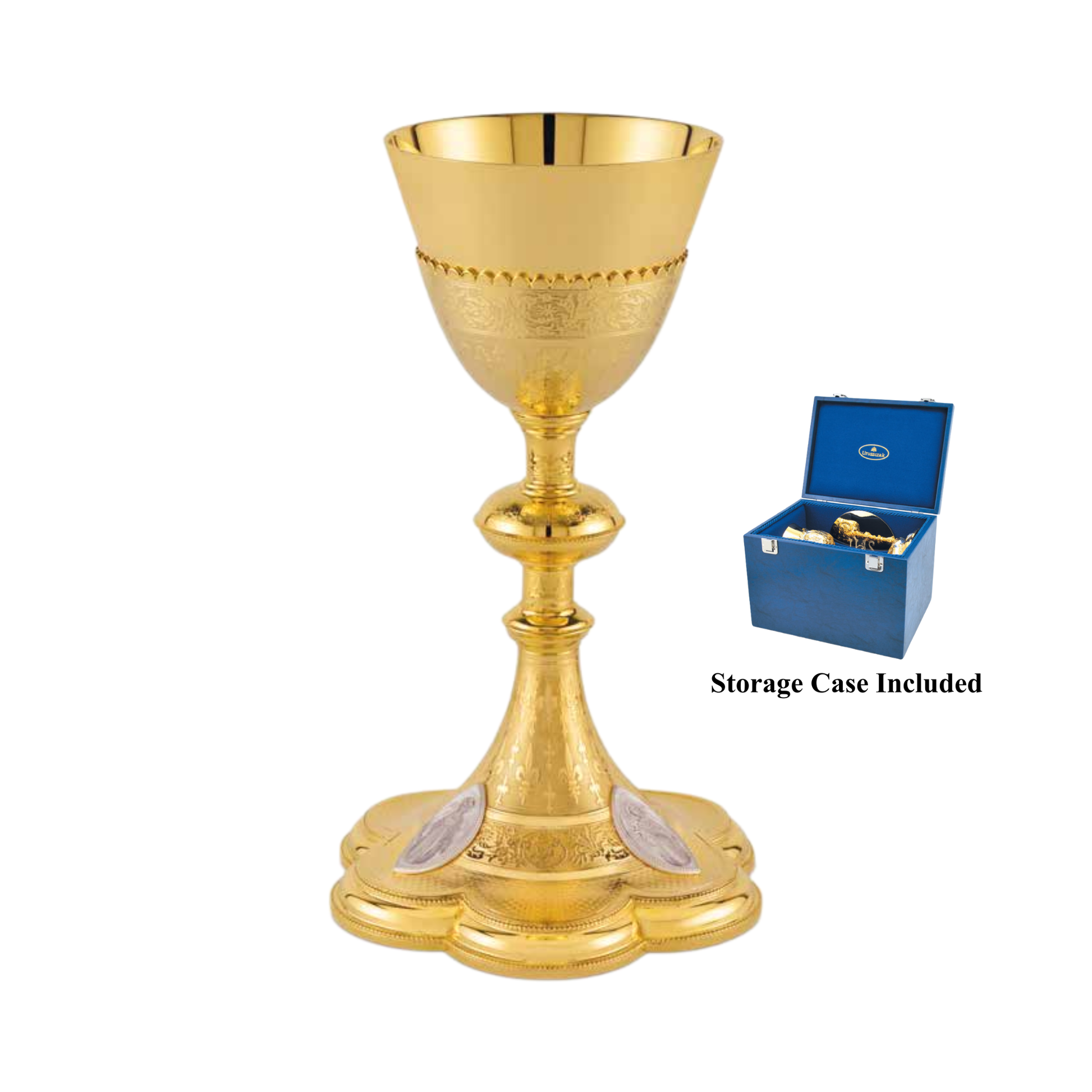 Chalice and Scale Paten in the Neo-Gothic Style with medallions of 
the Holy Family