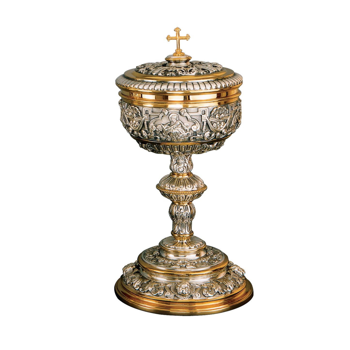 Baroque Ciboria with Lid Made in Spain AS-199-1