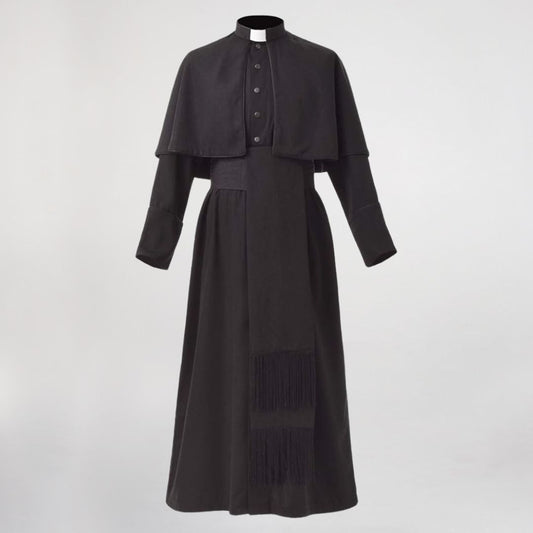 Clergy black sash made from viscose. Made in Italy and sold by The Clergy Store