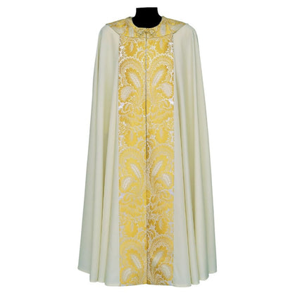 Roman Cope with Brocade Design in  45% polyester - 37% viscose - 18% metallic #135. Made in Italy and sold by The Clergy Store