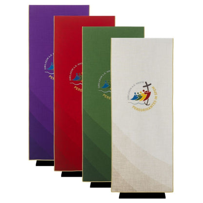 Lectern Cover with the official logo of the Jubilee 2025. Made in Italy and sold by The Clergy Store