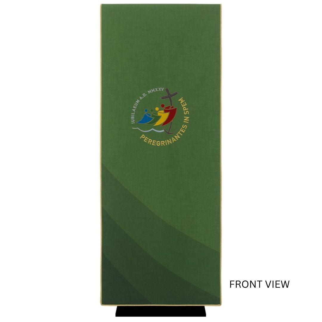 Lectern Cover with the official logo of the Jubilee 2025. Made in Italy and sold by The Clergy Store