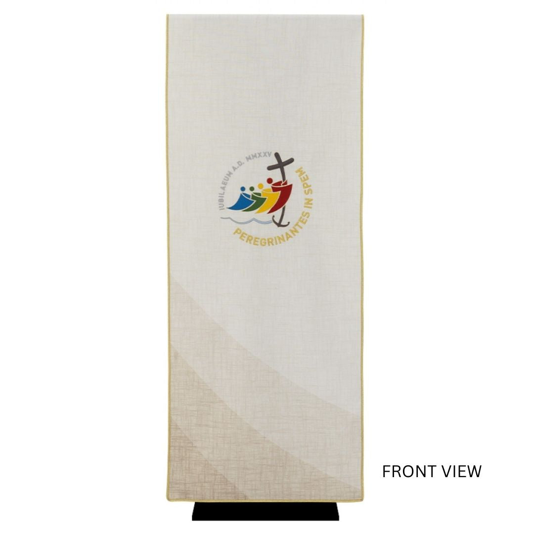 Lectern Cover with the official logo of the Jubilee 2025. Made in Italy and sold by The Clergy Store