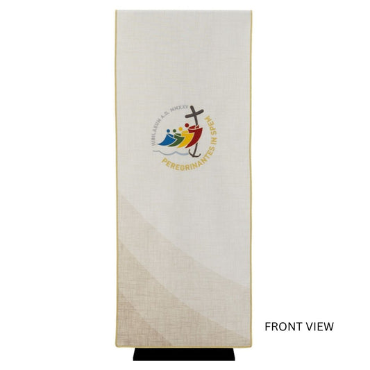 Lectern Cover with the official logo of the Jubilee 2025. Made in Italy and sold by The Clergy Store