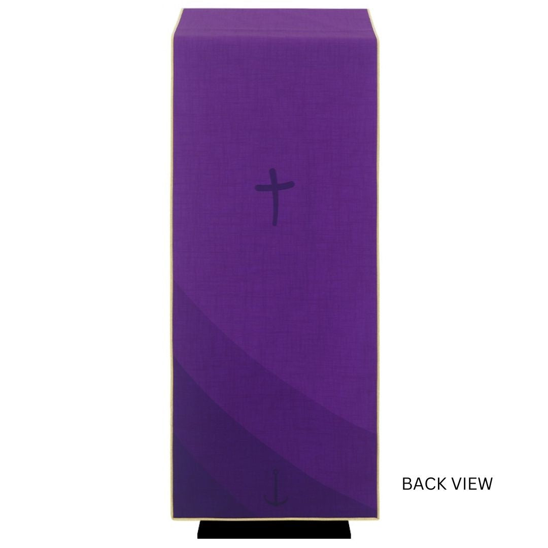 Lectern Cover with the official logo of the Jubilee 2025. Made in Italy and sold by The Clergy Store