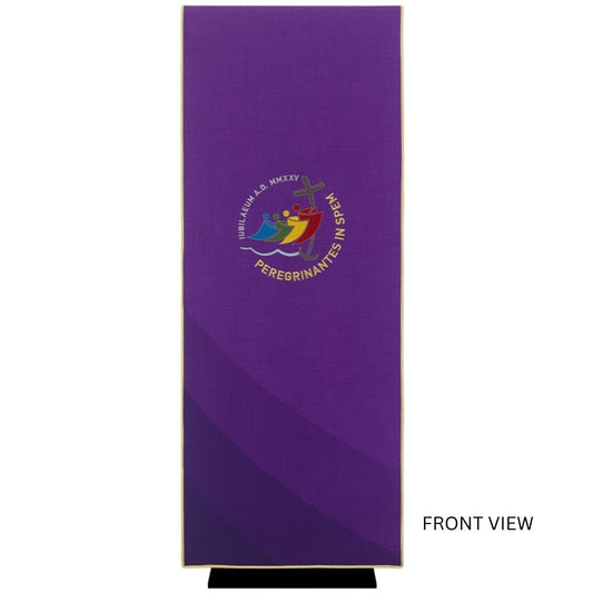 Lectern Cover with the official logo of the Jubilee 2025. Made in Italy and sold by The Clergy Store