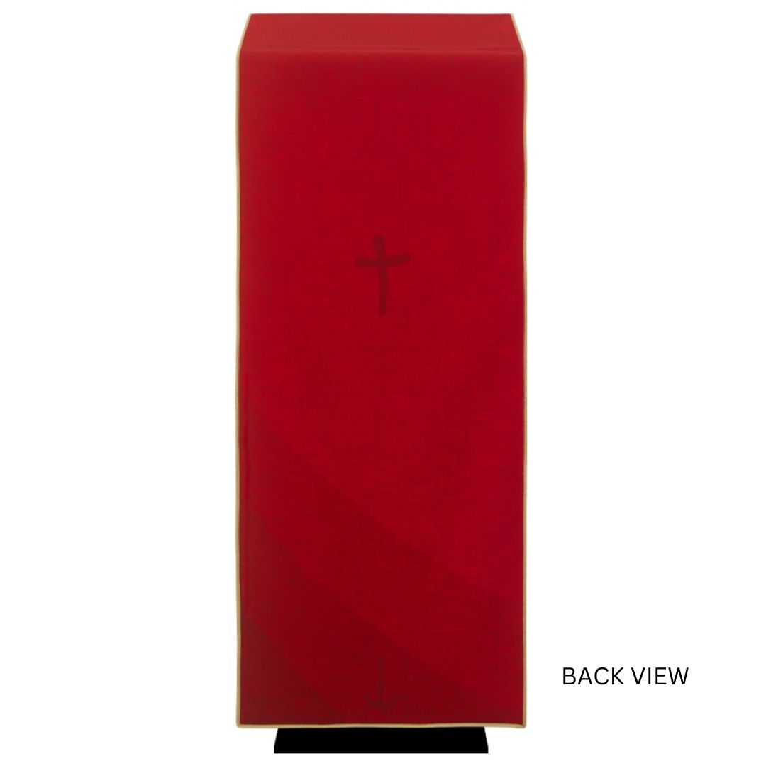 Lectern Cover with the official logo of the Jubilee 2025. Made in Italy and sold by The Clergy Store