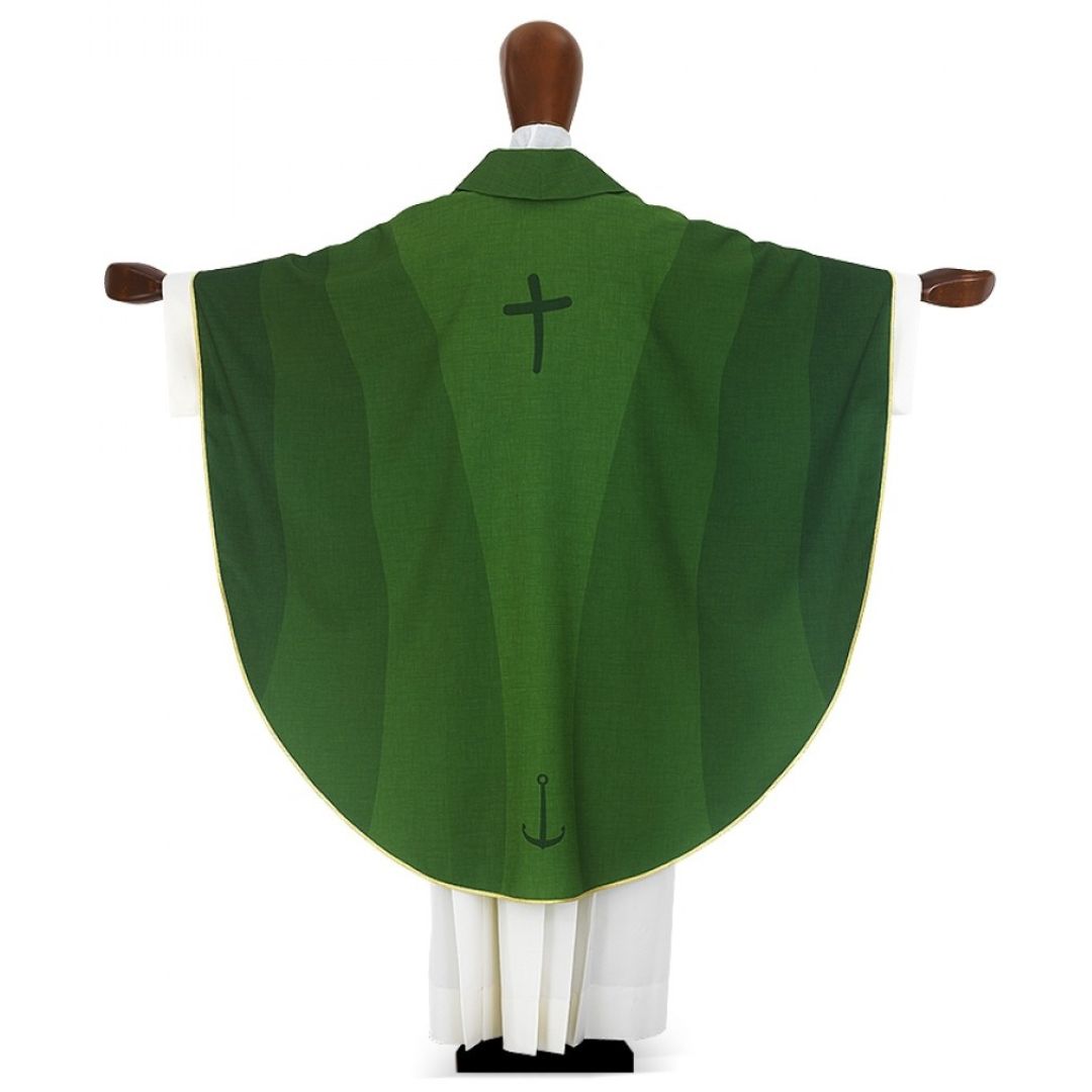 Chasuble with the official logo of the Jubilee 2025. Made in Italy and sold by The Clergy Store