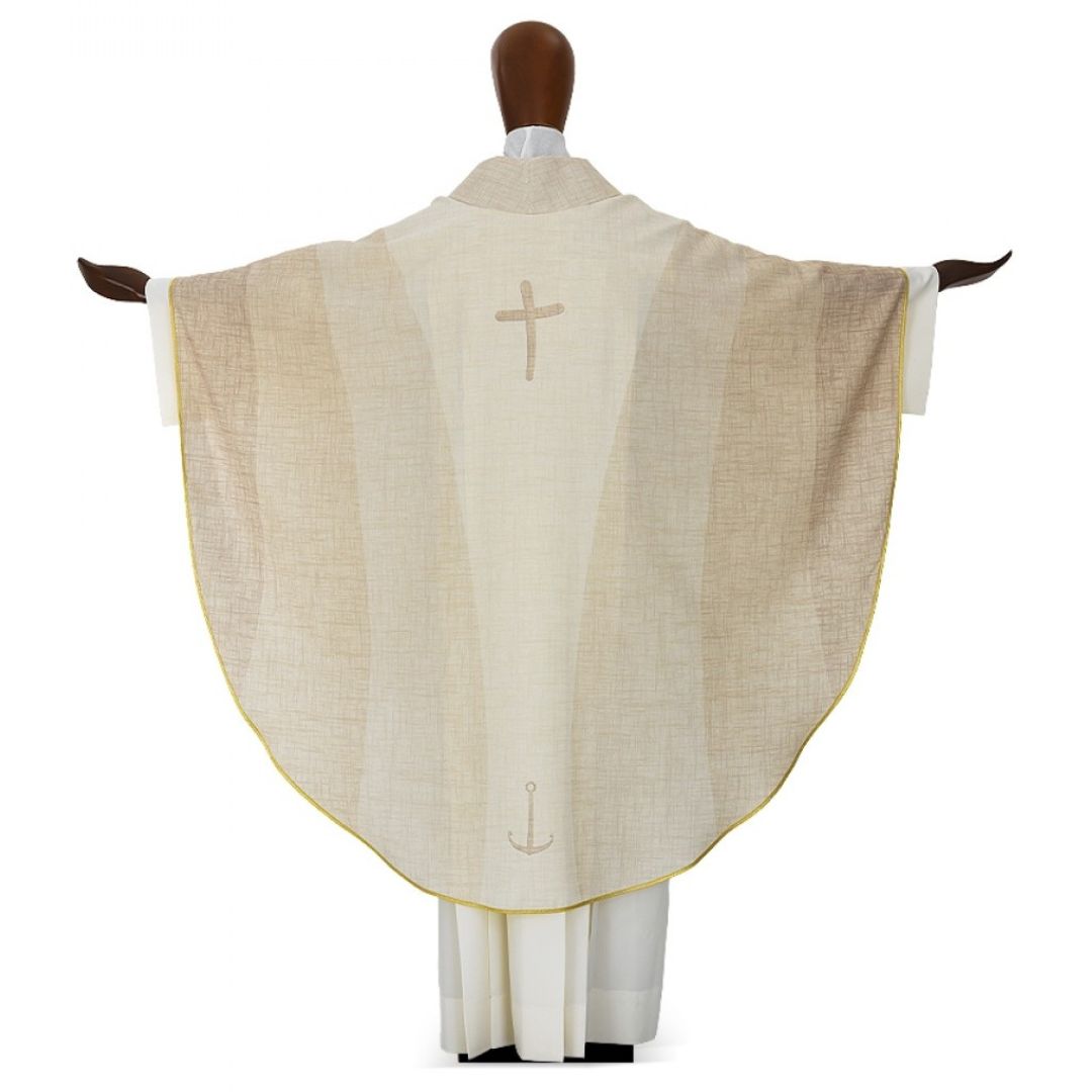 Chasuble with the official logo of the Jubilee 2025. Made in Italy and sold by The Clergy Store