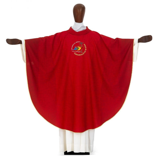 Chasuble with the official logo of the Jubilee 2025. Made in Italy and sold by The Clergy Store