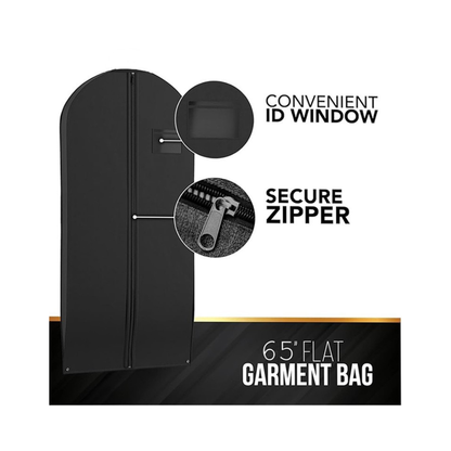 Water-resistant and tear-resistant vestment and alb garment bag folded compactly on a white background.