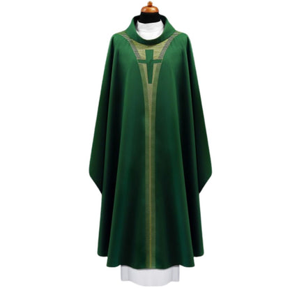 Monastic chasuble with embroidered cross Made in Poland and sold by The Clergy Store