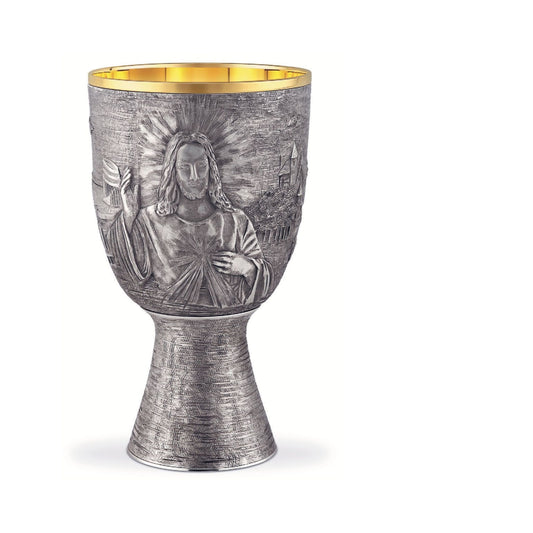 Contemporary Chalice with image of Merciful Jesus 147-02