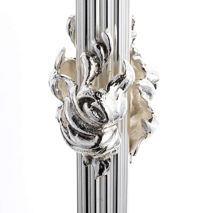 Monstrance with Angels and Leaves silver plated style OS-18 made by Napoletana Arte Sacra Italy