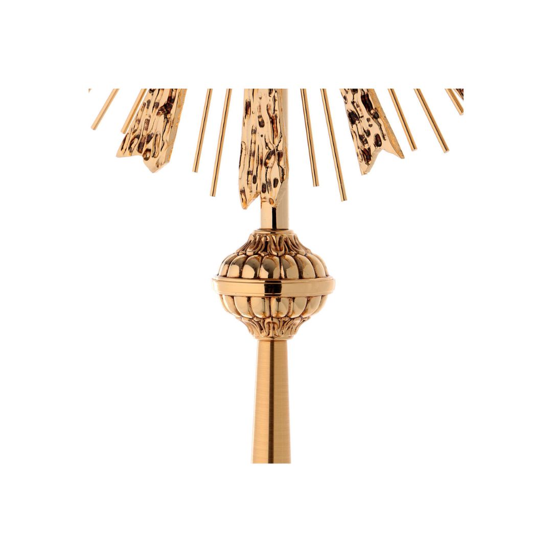 Monstrance with swarovski white stones style OS-20 made by Napoletana Arte Sacra Italy