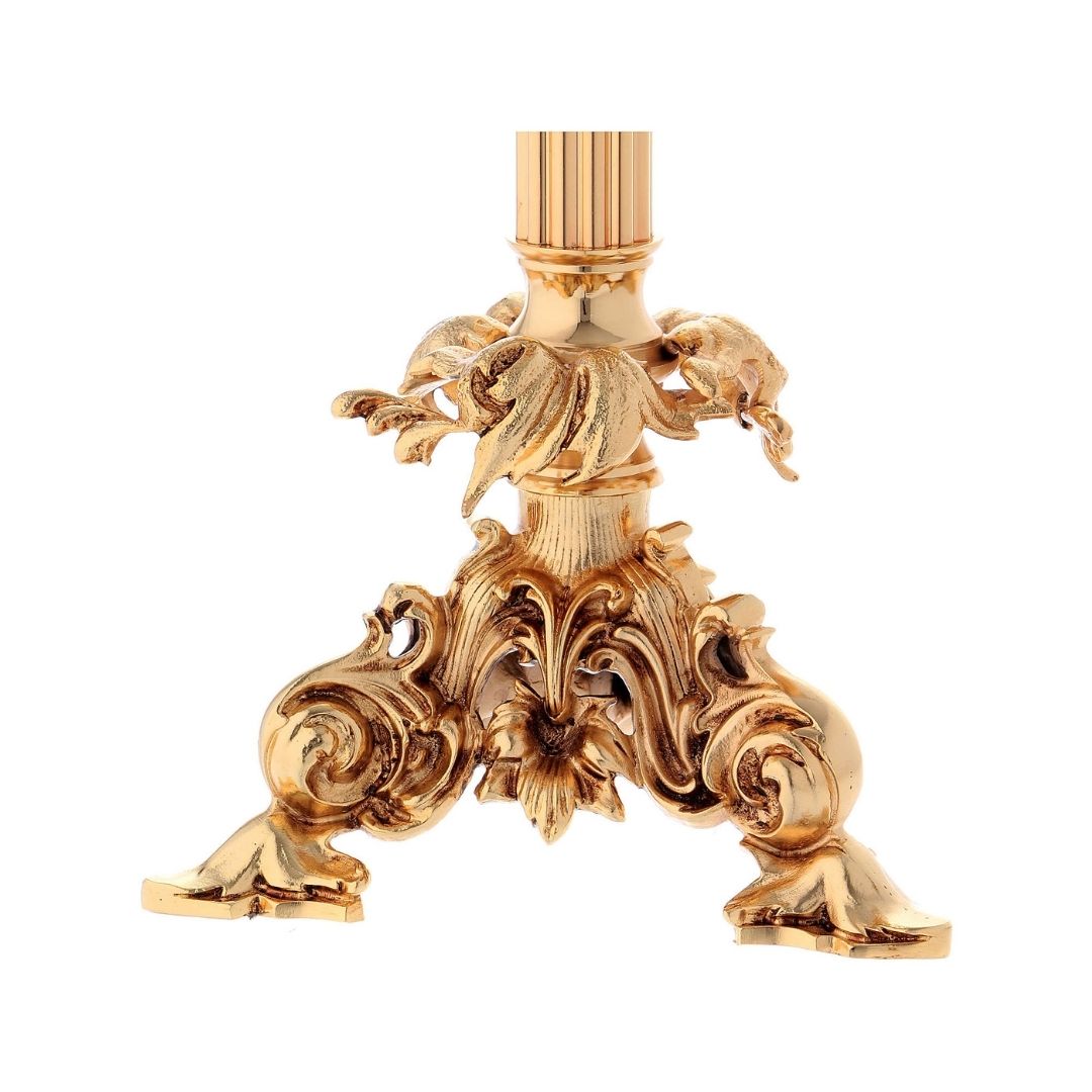 Monstrance with Angels and Leaves silver plated style OS-21 made by Napoletana Arte Sacra Italy