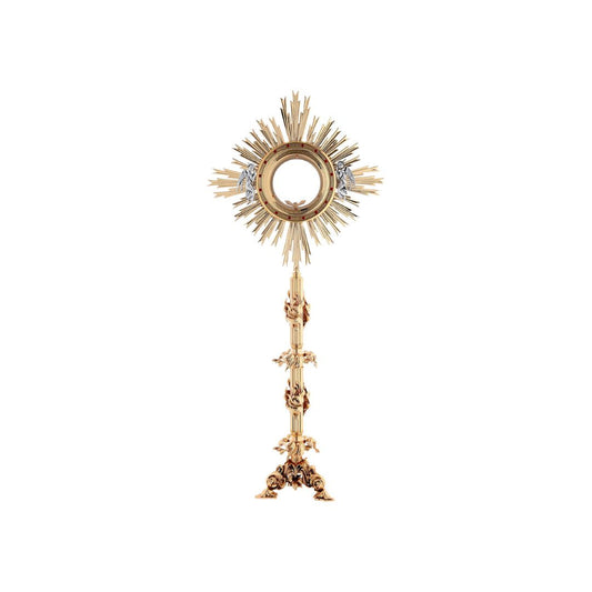 Monstrance with Angels and swaroski stones. Style# OS-42. Made by Napoletana Arte Sacra Italy