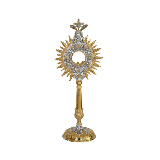 Monstrance Baroque style OS-5 made by Napoletana Arte Sacra Italy
