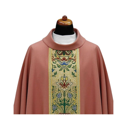 Chasuble with classic coronation orphrey. Made in Poland and sold by The Clergy Store