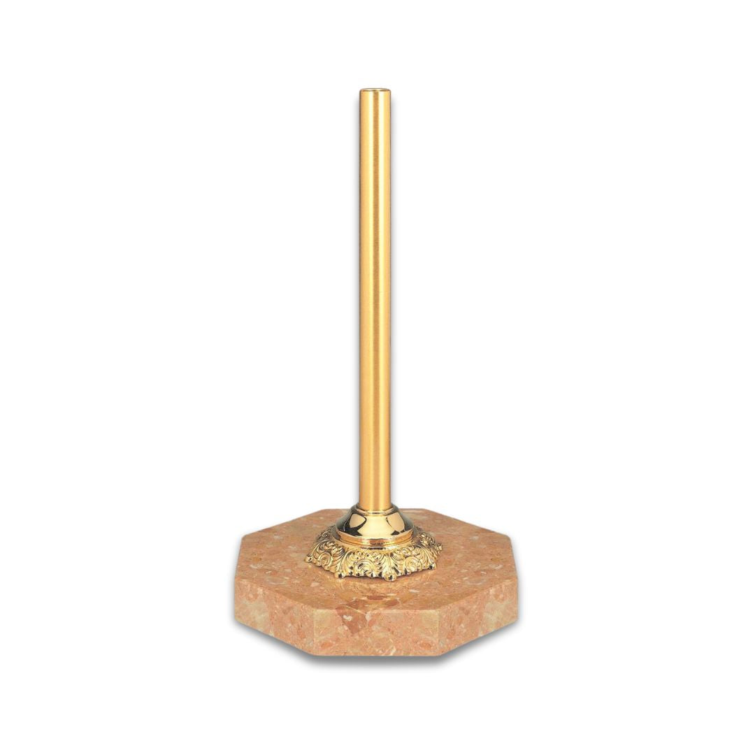 Processional Cross Base in Gold finish and Marble bottom. Made in Italy and sold by The Clergy  Store