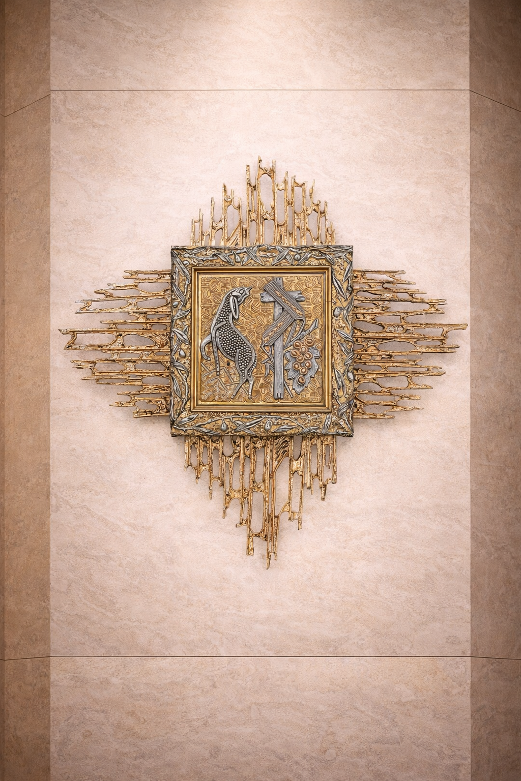 Lamb of God Wall Tabernacle Made in Italy