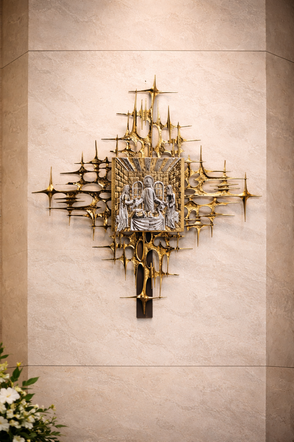 Last Supper Wall Tabernacle Made in Italy