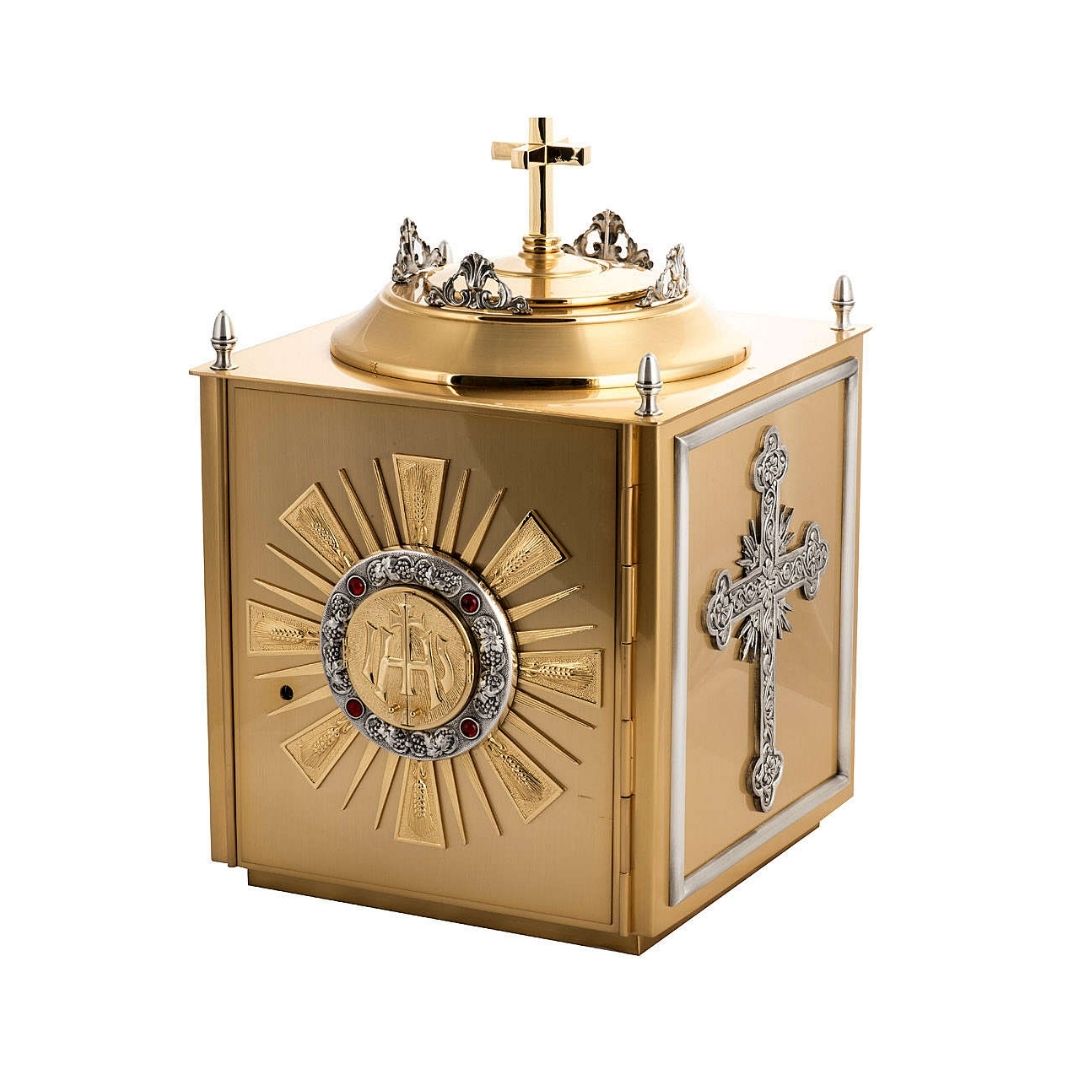 Gold Plated Tabernacle style 5211. Made in Italy and Sold by The Clergy Store